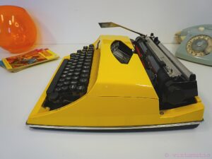 Vintage Yellow Triumph (Adler) Contessa De Luxe Typewriter