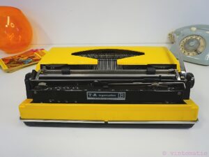 Vintage Yellow Triumph (Adler) Contessa De Luxe Typewriter