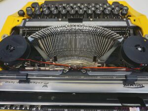 Vintage Yellow Triumph (Adler) Contessa De Luxe Typewriter