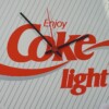 authentic Vintage 1980s "Coke Light" Classic Logo Bottle Cap Wall Clock