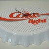 authentic Vintage 1980s "Coke Light" Classic Logo Bottle Cap Wall Clock