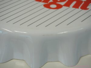 authentic Vintage 1980s "Coke Light" Classic Logo Bottle Cap Wall Clock