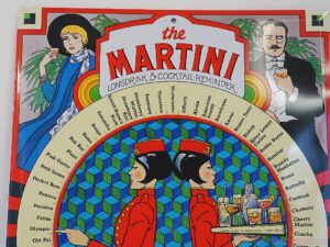 Vintage Martini Longdrink & Cocktail Reminder - M&R - Advertising sign