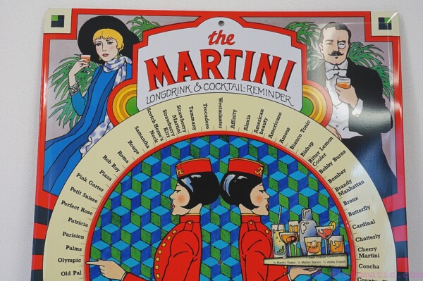 Vintage Martini Longdrink & Cocktail Reminder - M&R - Advertising sign