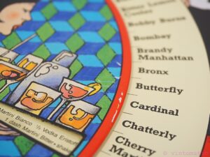 Vintage Martini Longdrink & Cocktail Reminder - M&R - Advertising sign