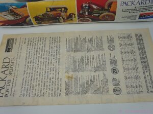 Monogram Classic 1930 Packard Boattail Speedster 1/24 Scale Model Kit Monogram Classic 1930 Packard Boattail Speedster 1/24 Scale Model Kit
