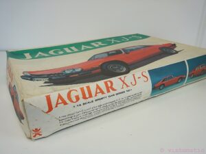 A vintage treasure from 1976, the Bandai model kit of the contemporary Jaguar XJ-S. This large 1/16 scale kit