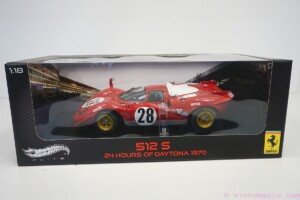 Mattel Hot Wheels Limited Edition - Ferrari - 512s Berlinetta Ch.1026 Team Scuderia Ferrari No 28 - 3rd 24h Daytona 1970