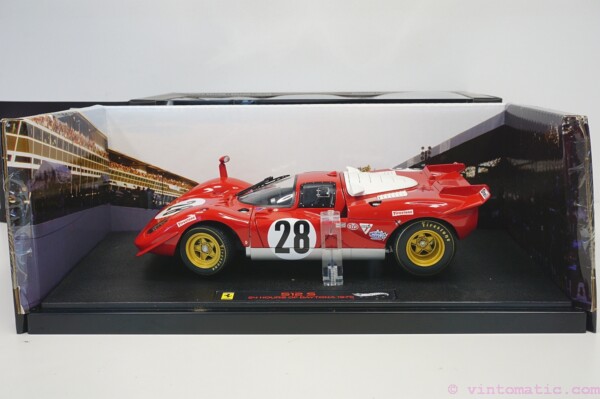 Mattel Hot Wheels Limited Edition - Ferrari - 512s Berlinetta Ch.1026 Team Scuderia Ferrari No 28 - 3rd 24h Daytona 1970