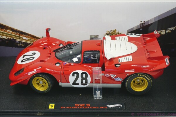 Mattel Hot Wheels Limited Edition - Ferrari - 512s Berlinetta Ch.1026 Team Scuderia Ferrari No 28 - 3rd 24h Daytona 1970