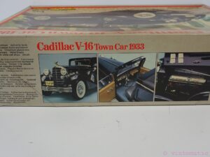 A vintage Revell 1933 Cadillac V-16 Town Car model kit