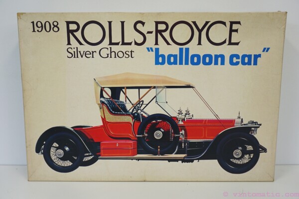 Rolls Royce 1908 Silver Ghost Balloon Car Bandai 1/16 Scale Model Kit Vintage