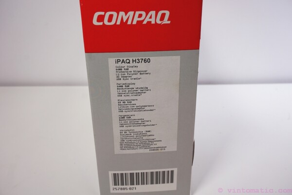 Compaq iPAQ H3760 Pocket PC Color 64MB - FACTORY SEALED