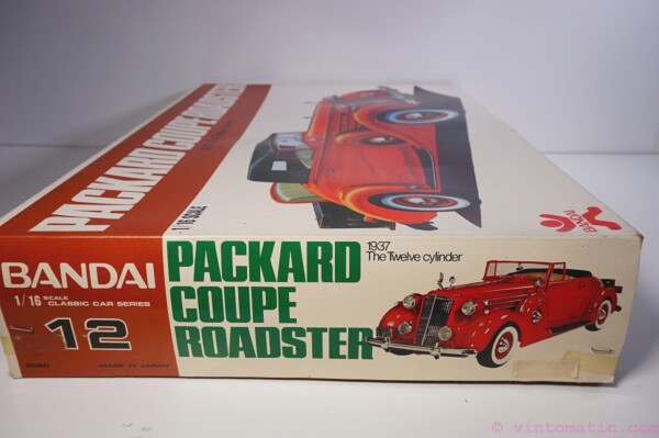 1937 Packard Coupe Roadster "The 12 Cylinder" 1:16 Bandai Scale Model Kit