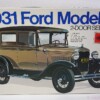 Vintage Minicraft 1931 Ford Model A 2-Door Sedan 1/16 Scale Model Kit - Baustaz - #1523 (Ex-Entex / Bandai model kit)