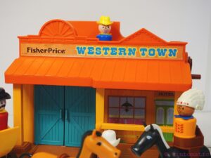 Vintage Fisher Price Little People Western Town