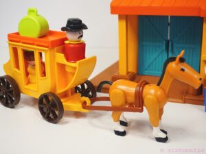 Vintage Fisher Price Little People Western Town