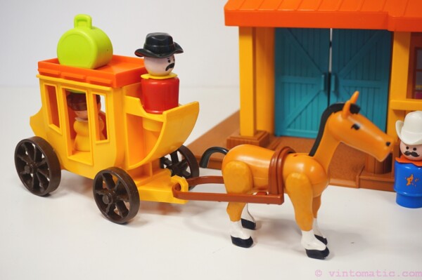 Vintage Fisher Price Little People Western Town