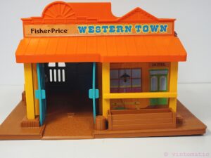 Vintage Fisher Price Little People Western Town