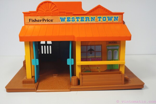 Vintage Fisher Price Little People Western Town