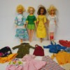 Barbie Clone Dolls (4x) with Clothes - 1960s / 1970s