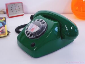 Vintage Green (Smaragd) Ericsson T65 de Luxe Rotary Dial Phone
