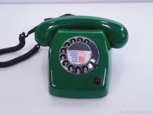 Vintage Green (Smaragd) Ericsson T65 de Luxe Rotary Dial Phone