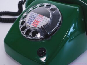 Vintage Green (Smaragd) Ericsson T65 de Luxe Rotary Dial Phone