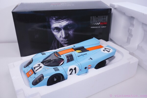 Pre-Owned 1:18 Autoart Porsche 917K Daytona 24HR “Le Mans” Edition Model Car #21