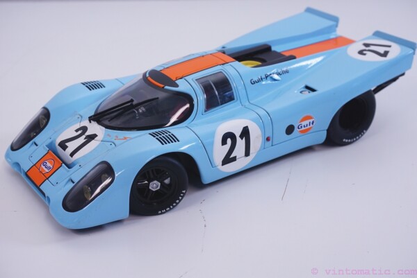 Pre-Owned 1:18 Autoart Porsche 917K Daytona 24HR “Le Mans” Edition Model Car #21