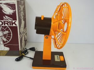 Kalorik Desk Fan Vintage Retro Orange / Brown Desk Fan 1970s