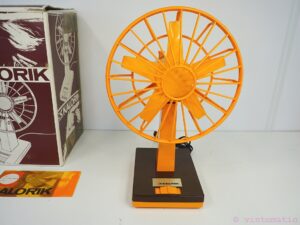 Kalorik Desk Fan Vintage Retro Orange / Brown Desk Fan 1970s