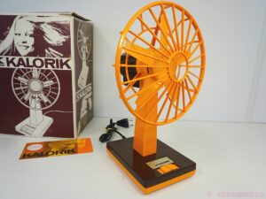 Kalorik Desk Fan Vintage Retro Orange / Brown Desk Fan 1970s