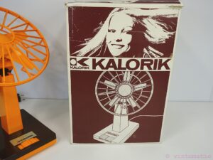 Kalorik Desk Fan Vintage Retro Orange / Brown Desk Fan 1970s