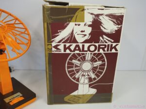 Kalorik Desk Fan Vintage Retro Orange / Brown Desk Fan 1970s