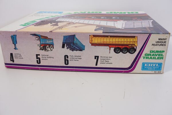 ERTL Dump gravel Trailer 1:25 scale model kit