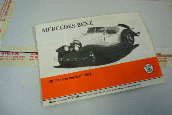 Pocher / Rivarossi Mercedes-Benz 540K 1:8 Scale Model Kit (K91)