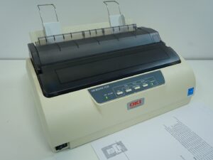OKI Microline 1120 Dot Matrix Printer - Working - Extra Ribbon