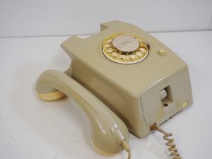 Vintage grey PTT W65 Wall Telephone