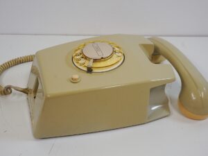 Vintage grey PTT W65 Wall Telephone