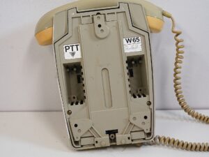 Vintage grey PTT W65 Wall Telephone