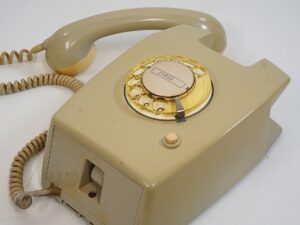 Vintage grey PTT W65 Wall Telephone