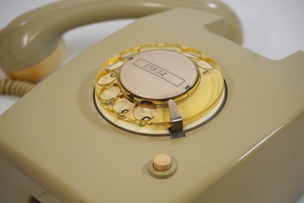 Vintage grey PTT W65 Wall Telephone