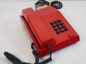 Red Unifoon TDK push button phone from 1986