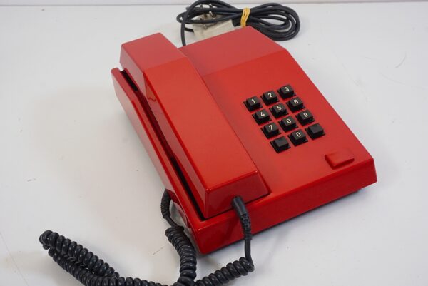 Red Unifoon TDK push button phone from 1986