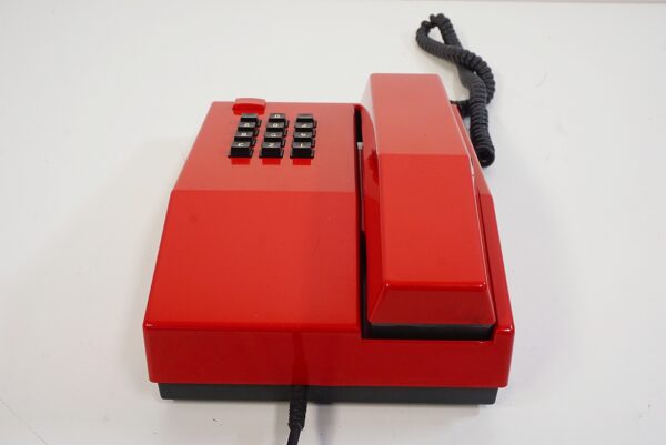 Red Unifoon TDK push button phone from 1986