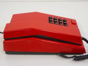 Red Unifoon TDK push button phone from 1986