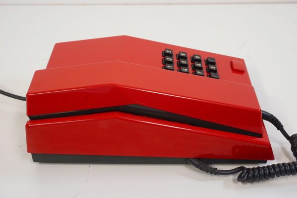 Red Unifoon TDK push button phone from 1986