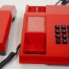 Red Unifoon TDK push button phone from 1986