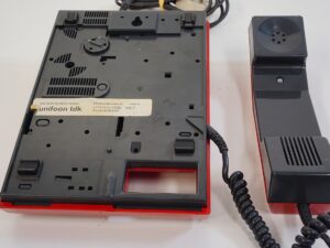 Red Unifoon TDK push button phone from 1986